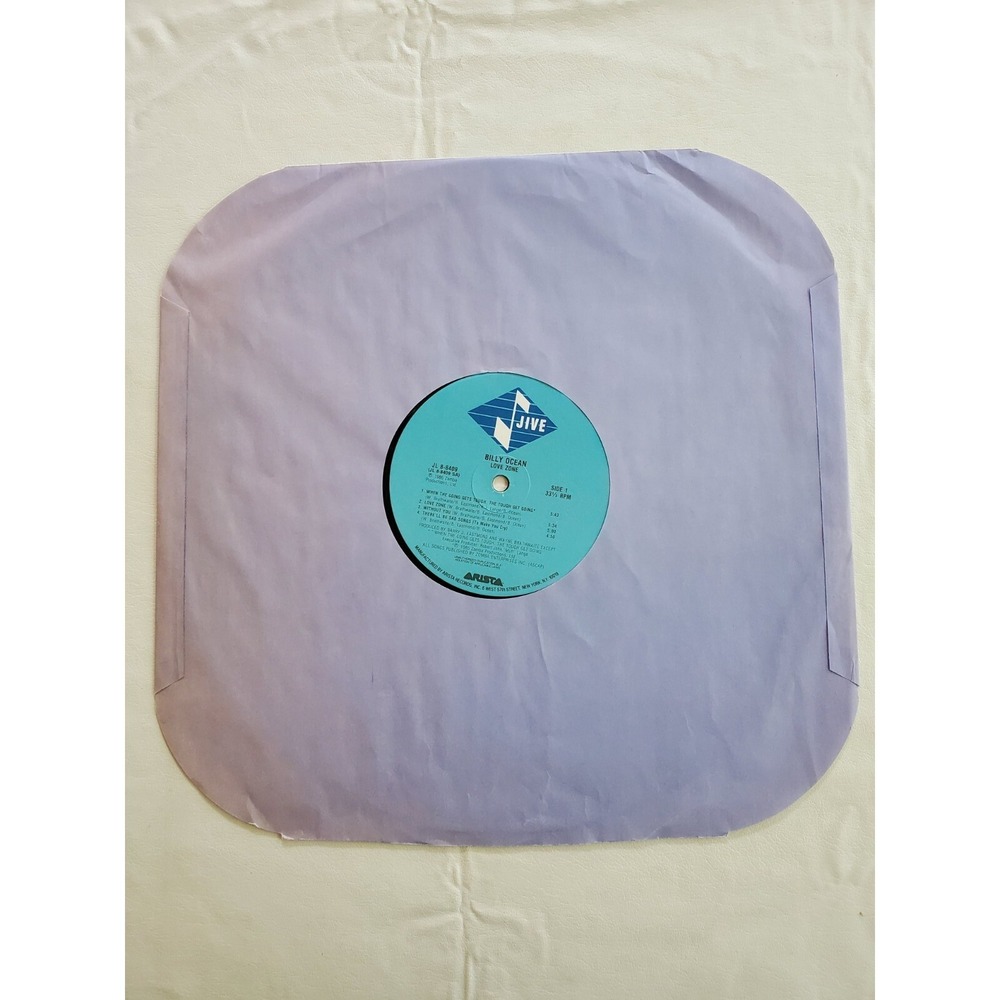 Billy Ocean Love Zone (Vinyl, Jive Records USA)‎ VG+ Tested - Picture 3 of 7